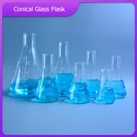 1 pc conical glass flask high borosilicate glass erlenmeyer flask triangular bottle lab or kitchen tools 50 ml to1000ml