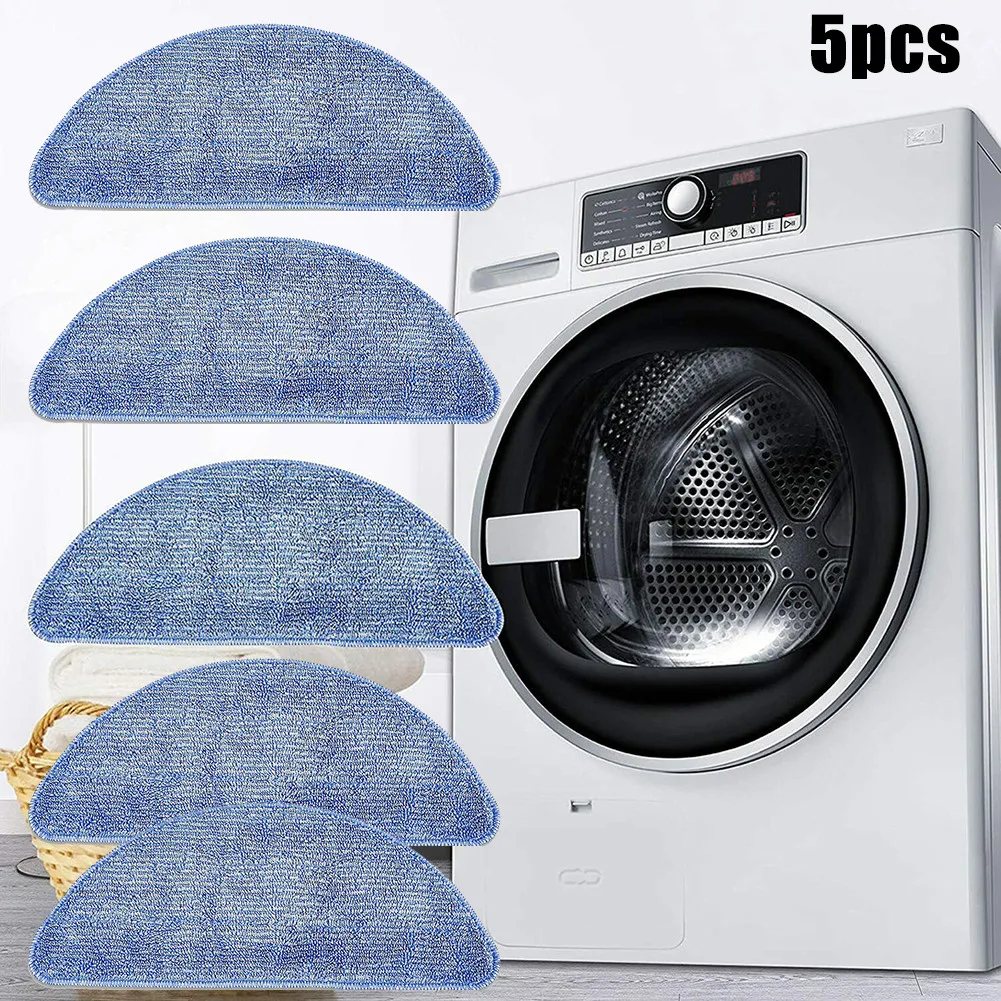 

5PCS Mopping Pads Microfiber Cloths Mop Cloths Cleaner Robot Mop For V-TAC VT-5555 / VT-5556 Robot Vacuum Cleaner Accessories