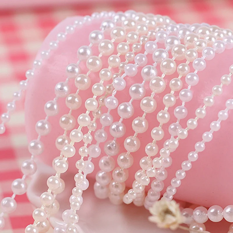 Цепочка из АБС-пластика с имитацией жемчуга многофункциональное свадебное