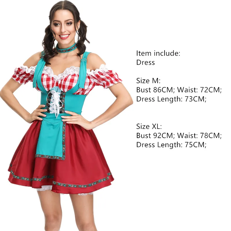 Традиционный костюм на Октоберфест для девушек горничной немецкое баварское