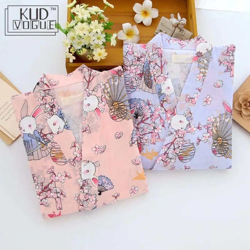 Классические Японские пижамные комплекты для мужчин и женщин простое хлопковое