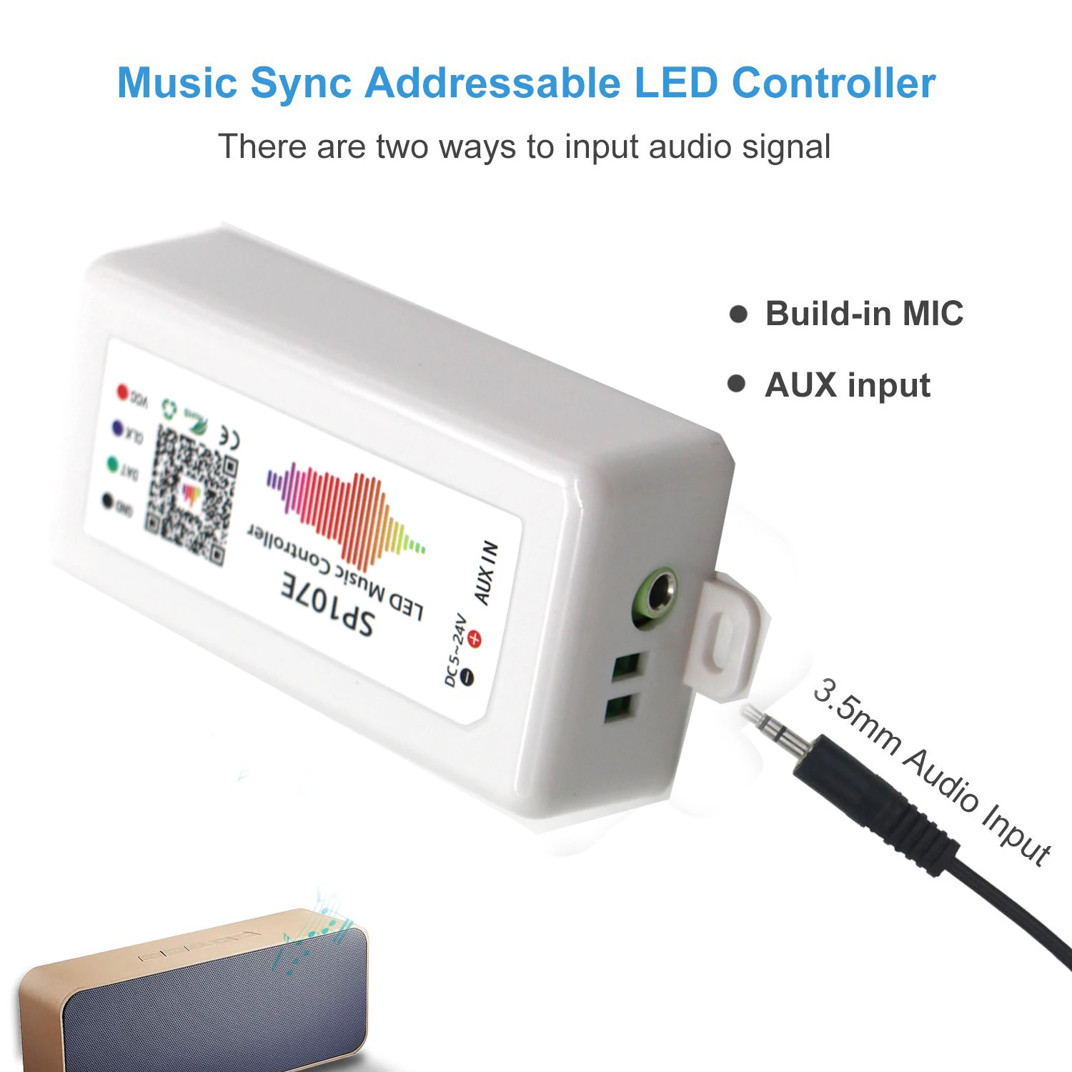 WS2812B WS2811 Led Pixels Strip SP107E Controller WIFI Music Bluetooth-compatible WS2813 WS2815 SK6812 APA102 | Освещение