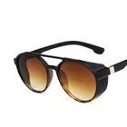 Солнечные очки в стиле панк UV400 для мужчин, ретро, брендовые дизайнерские солнцезащитные аксессуары
