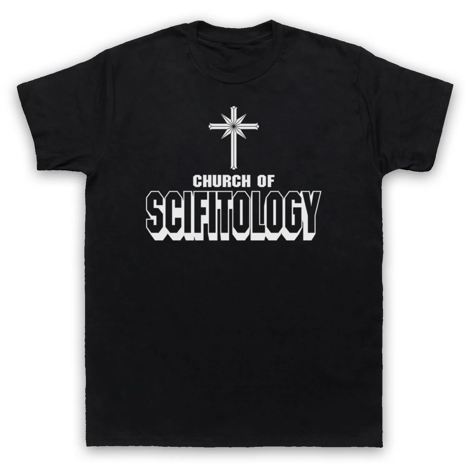 

CHURCH OF SCIFITOLOGY SCI-FI LOVER PARODY FUNNY JOKE MENS WOMENS KIDS T-SHIRT T-Shirt Men Summer Funny Tees Men Short