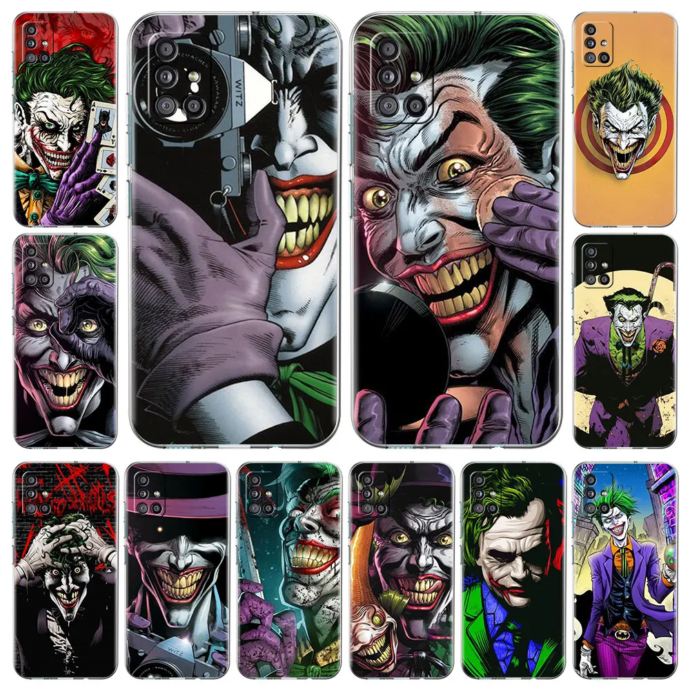 

Camera Joker Cool Transparent Case For Samsung Galaxy A51 A71 A21s A31 A12 A32 5G A21 EU A52 4G A41 A11 A22 TPU Phone Cover