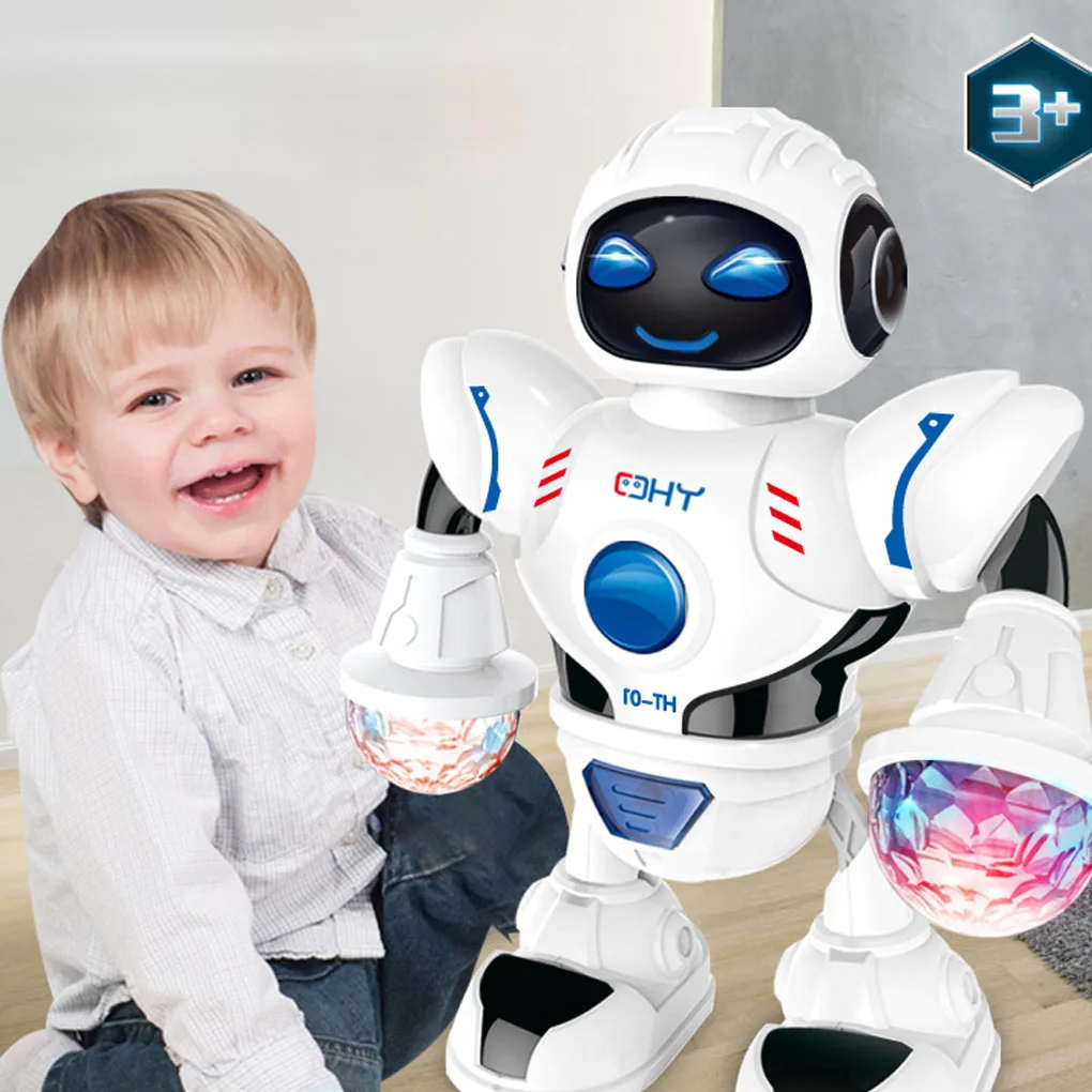 Электрический танцующий робот музыкальная игрушка для мальчиков и девочек