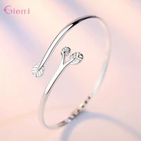 new arrival fashion jewelry resizable bangle classic leaf design lovers best gift for birthday engagement wholesale