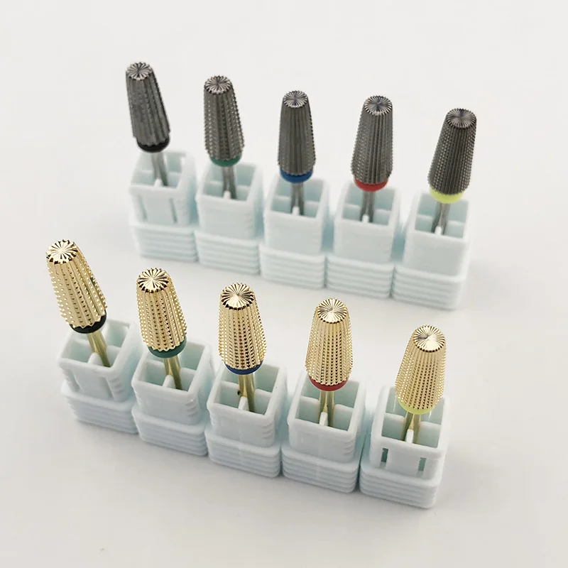 Carbide Tungsten 5 In 1 Nail Drill Bit Tapered Milling Cutter for Manicure Pedicure File Accessory | Красота и здоровье
