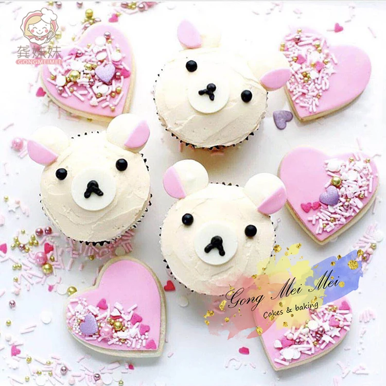 Съедобные Цветной сахара имитация жемчуга содержанием для украшения с помощью