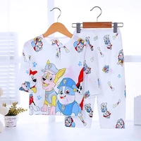 paw patrol cartoon print childrens pajamas baby fashion casual home clothes long sleeved pajamas autumn and winter kid gifts