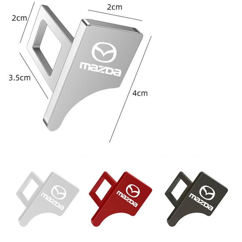 Car Safety Buckle Clip Seat Belt Dustproof Plug Alarm Canceler Stopper For Mazda 2 3 6 Atenza Axela Demio CX-5 Accessories | Автомобили и