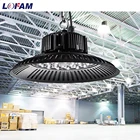 LOFAM 50100150200W UFO светодиодный светильник для высоких промышленных помещений, супер яркий гаражный светильник, водонепроницаемый складской промышленный светильник