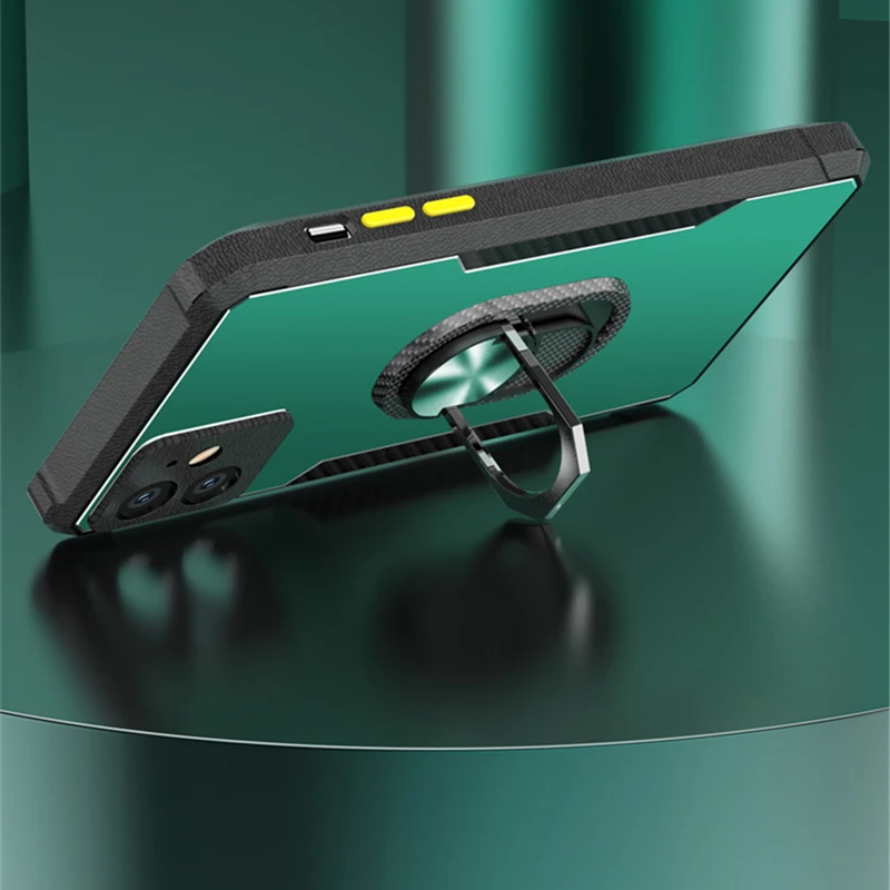 

Matte Case For Huawei P30 P40 Lite E Pro P Smart Z 2019 Magnet Ring Shell Case Cover For Huawei Y6 Y7 Y9 Prime Y5 2019 Y6P Y5P