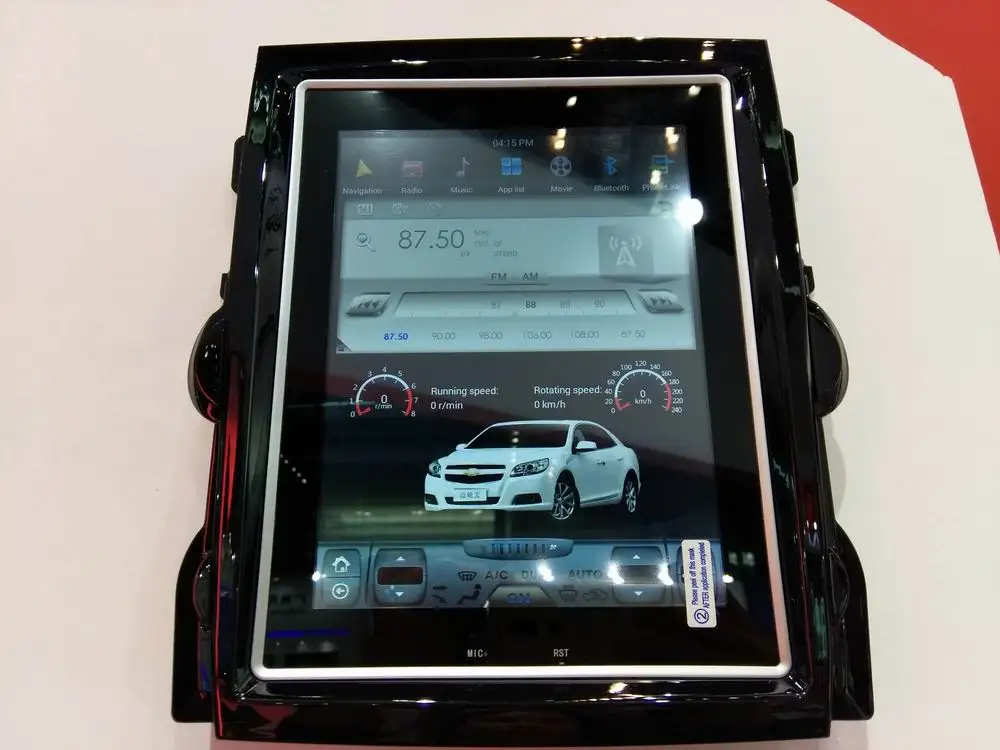 10 4 дюймовый вертикальный экран Tesla Style Android 9 0 автомобильный DVD GPS навигатор плеер