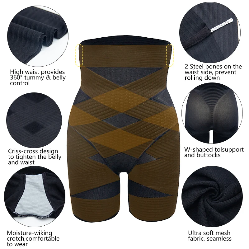 Для женщин Body Shaper животик Управление шорты под юбки Высокая Талия формирующее