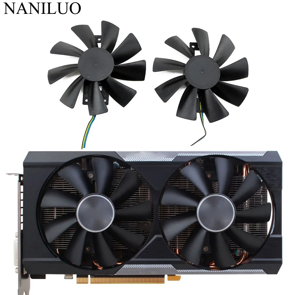Видеовентилятор GAA8B2U/GAA8S2U 4Pin VGA кулер для Sapphire R9 380 380X 2g/4G D5 сменный вентилятор