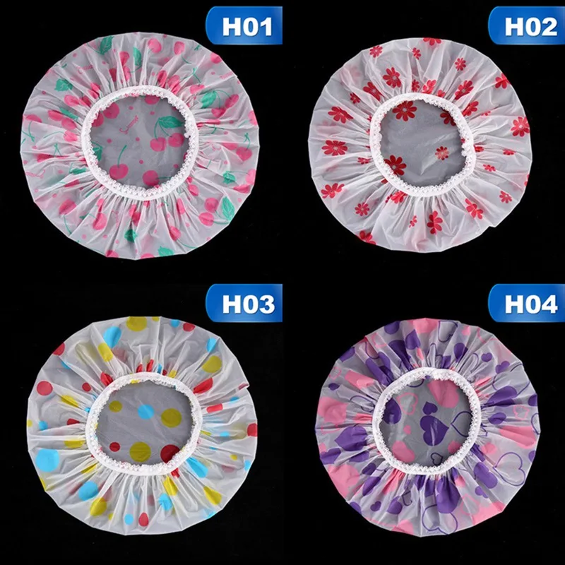 

Шапочка для душа Водонепроницаемый высокое качество салон волос Эластичные 1 шт. утепленные для женщин шапочка для душа, Товары для ванной к...
