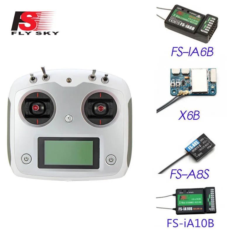 FLYSKY FS i6S 2 4G 10CH AFHDS 2A центрирующий передатчик дроссельной заслонки с держателем iA6B