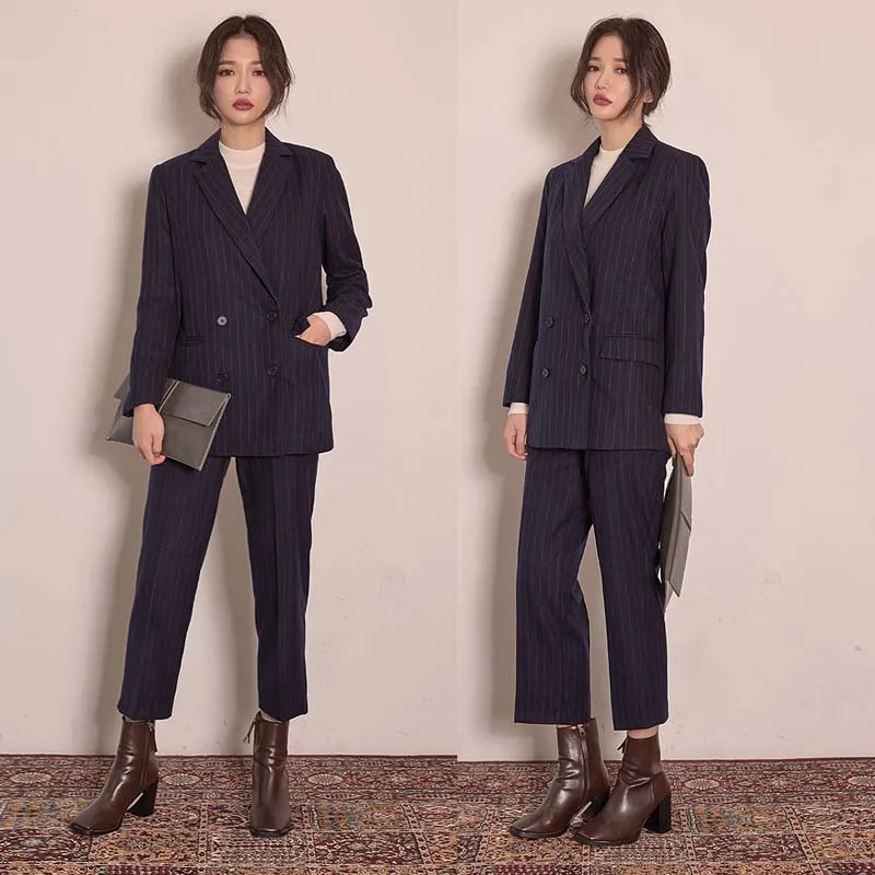 Весенние и летние Свободные корейские повседневные Костюмы женские офисные
