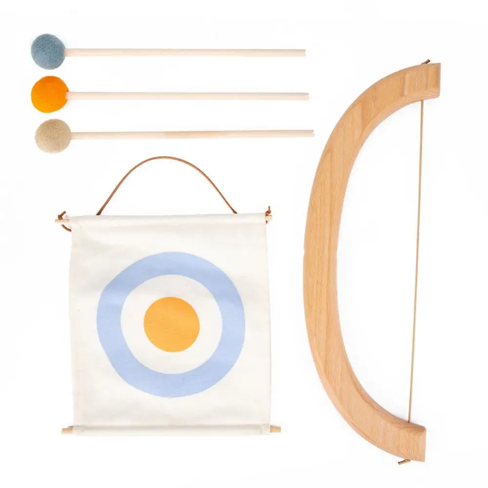 

Bow And Arrow Archery Set Wooden Archery Toy Kit For Boys Outdoor Indoor Kids Shooting Toys For Babies Toddlers 3 Years And Up