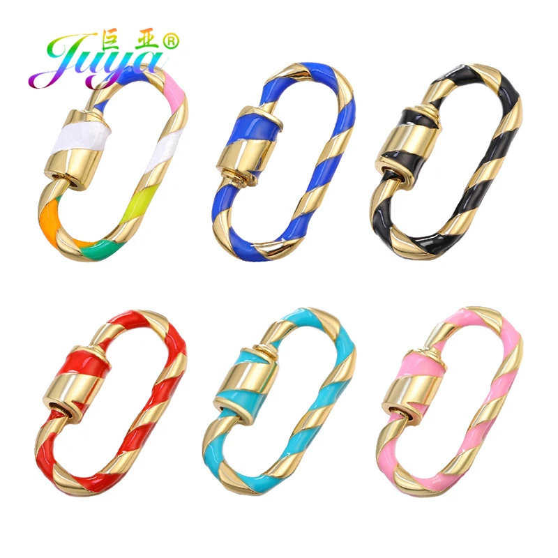 4 шт./Лот разноцветные эмалевые застежки для ювелирных изделий шт.|Ювелирная