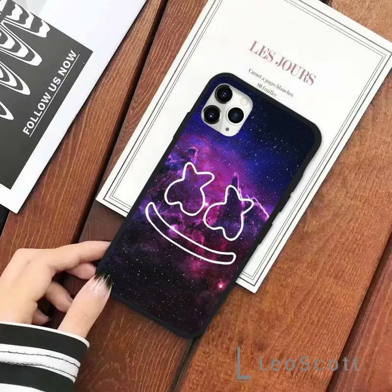 

DJ marshmello cool fashion Phone Case for iPhone 11 12 pro XS MAX 8 7 6 6S Plus X 5S SE 2020 XR COVER funda shellGUcCy