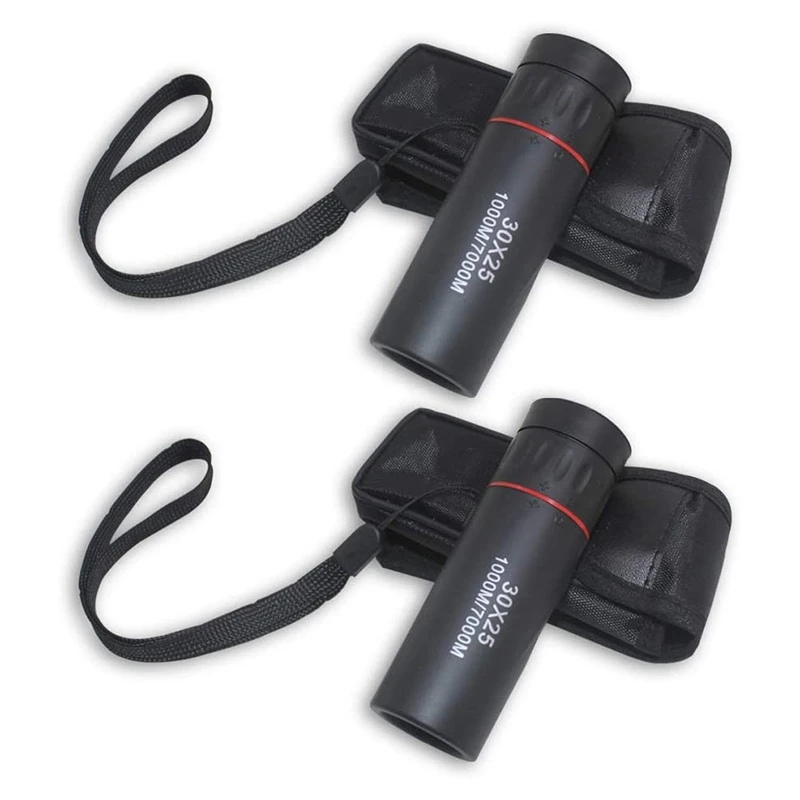 

30X25 Monocular 2 Packs Clear Day and Night Waterproof Outdoor Mobile Phone Applicable
