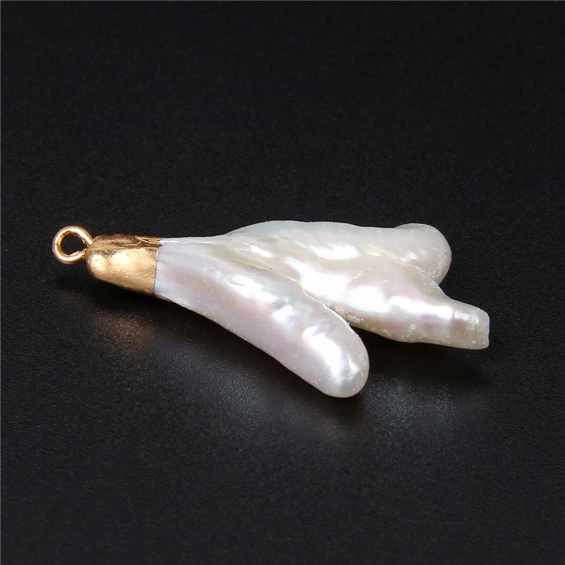 Подвеска из натурального жемчуга кулон в форме куриного когтя подвеска белого