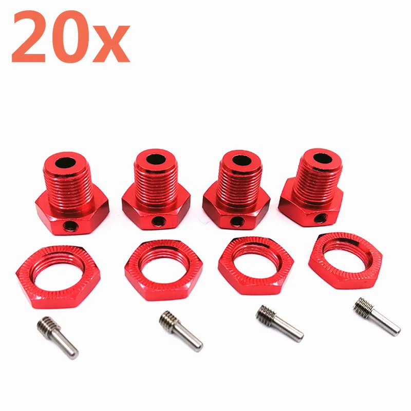 20 штук RC автомобиль обновление алюминиевого сплава колеса шестигранный