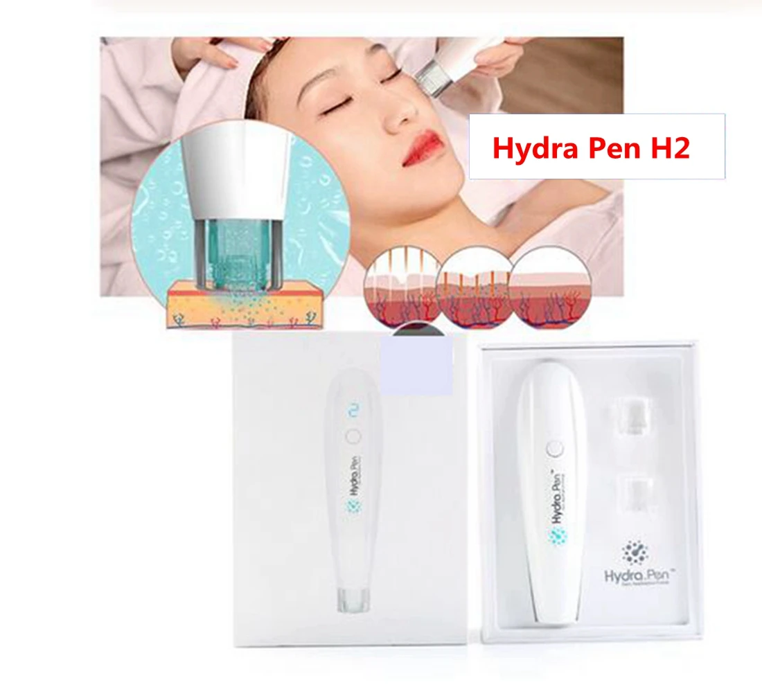 

Hydra Pen H2 Microneedling Pen facial Stem Cell Therapy Nano Automatic Applicator Skin Care Tool with Cartridges Moisture Kit
