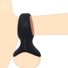 Кольцо в форме яйца из жидкого силикона с замком, кольцо с задержкой удара для пар, мужское кольцо для блокировки пениса, секс-игрушки для эротических пар, секс-шоп