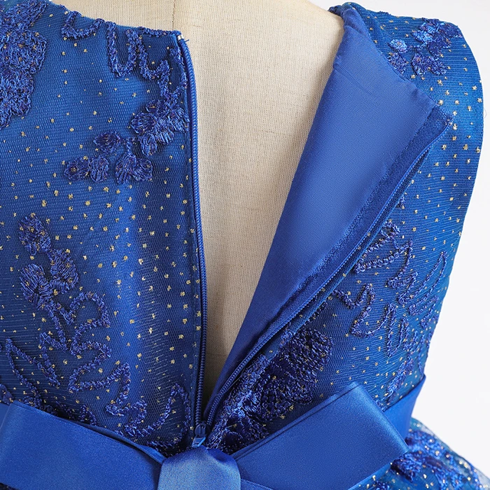 Новое платье для девочек кружевная вышитая юбка Одежда свадьбы дня рождения