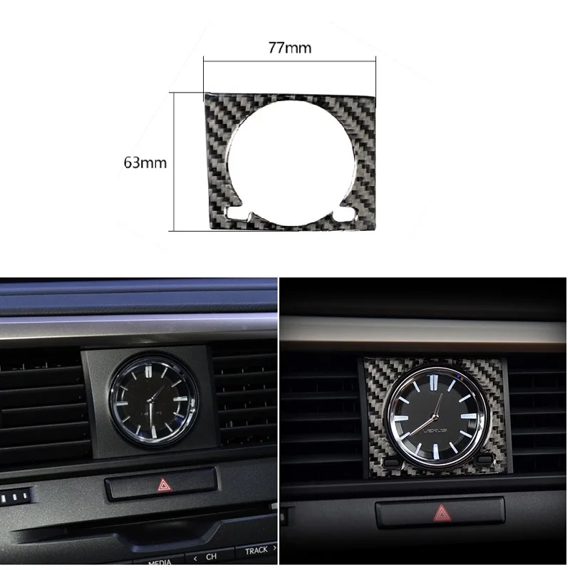 Подходит для Lexus RX300 270 200T 450H 2016-2019 углеродное волокно центральные часы приборной