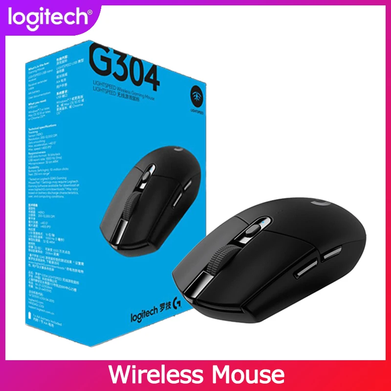 

Logitech G304 LIGHTSPEED Gaming Mouse With HERO Sensor 12000DPI 6 PROGRAMMABLE BUTTONS 10X EFFICIENCY For MMO MOBA Gaming Mouse