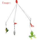 Комбинированный рыболовный крючок, многофункциональная рыболовная оборудование для приманок для отдыха на открытом воздухе, кемпинга, рыболовные снасти, длина 25 см