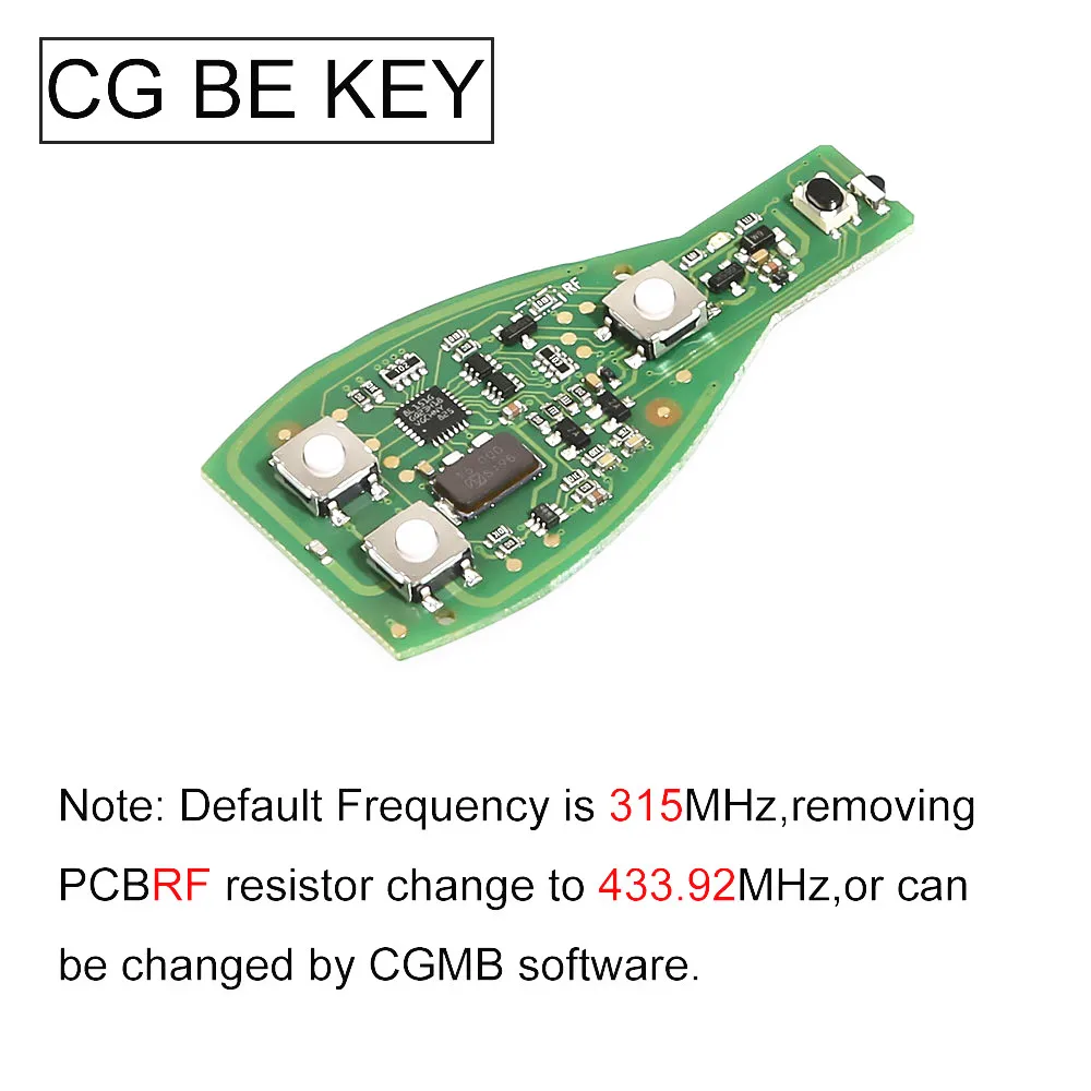 Оригинальный CG CGDI MB BE KEY V1.2 для Benz Till FBS3 315 МГц/433 МГц получить 1 бесплатный жетон с