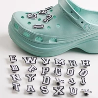 1pcs pvc shoe charms croc 1 9 number cartoon shoe accessories buckle decorations diy letter shoe charm for kid gift