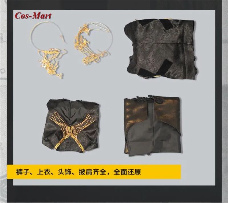 

Hot Game Arknights Chen Cosplay Costume RHODE ISLAND Music Synesthesia Concert Black Uniform Activity Party Role Play Clothing