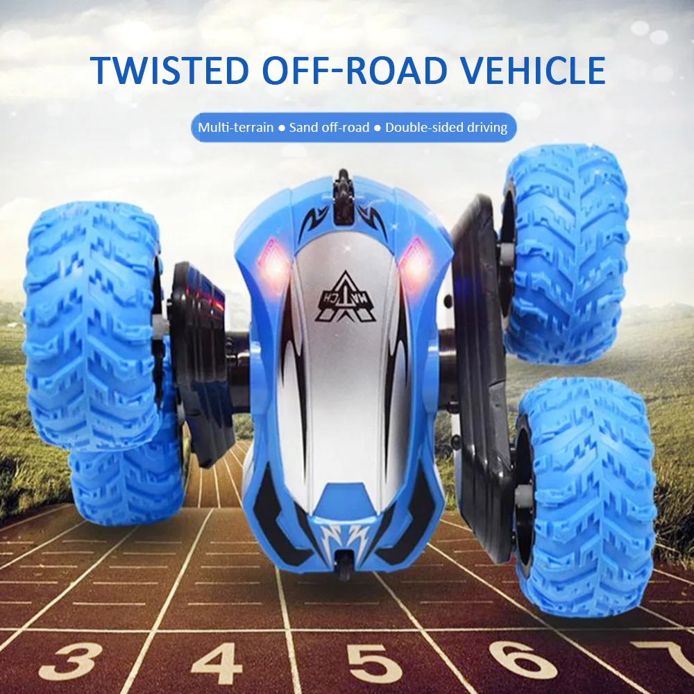 Радиоуправляемый автомобиль 2 4G 4CH трюки дрифта деформации багги Rock Crawler Roll 360