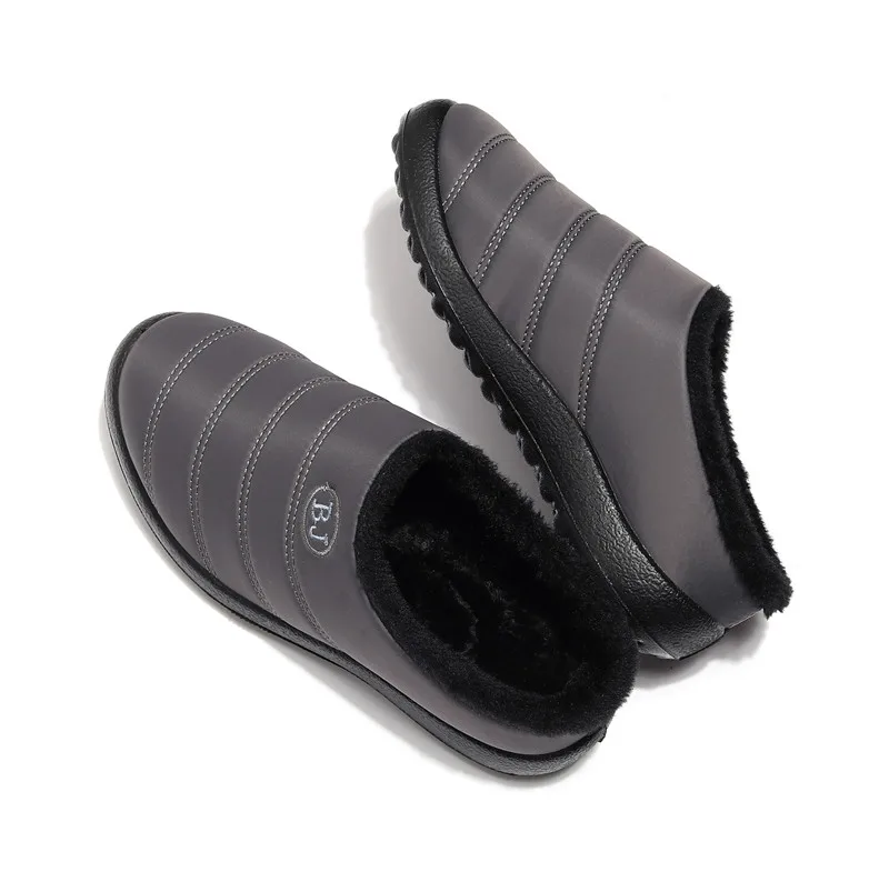 Size35-46; женская зимняя обувь из водонепроницаемого материала; пара зимних ботинок унисекс; Теплые повседневные ботинки на меху с нескользящей подошвой