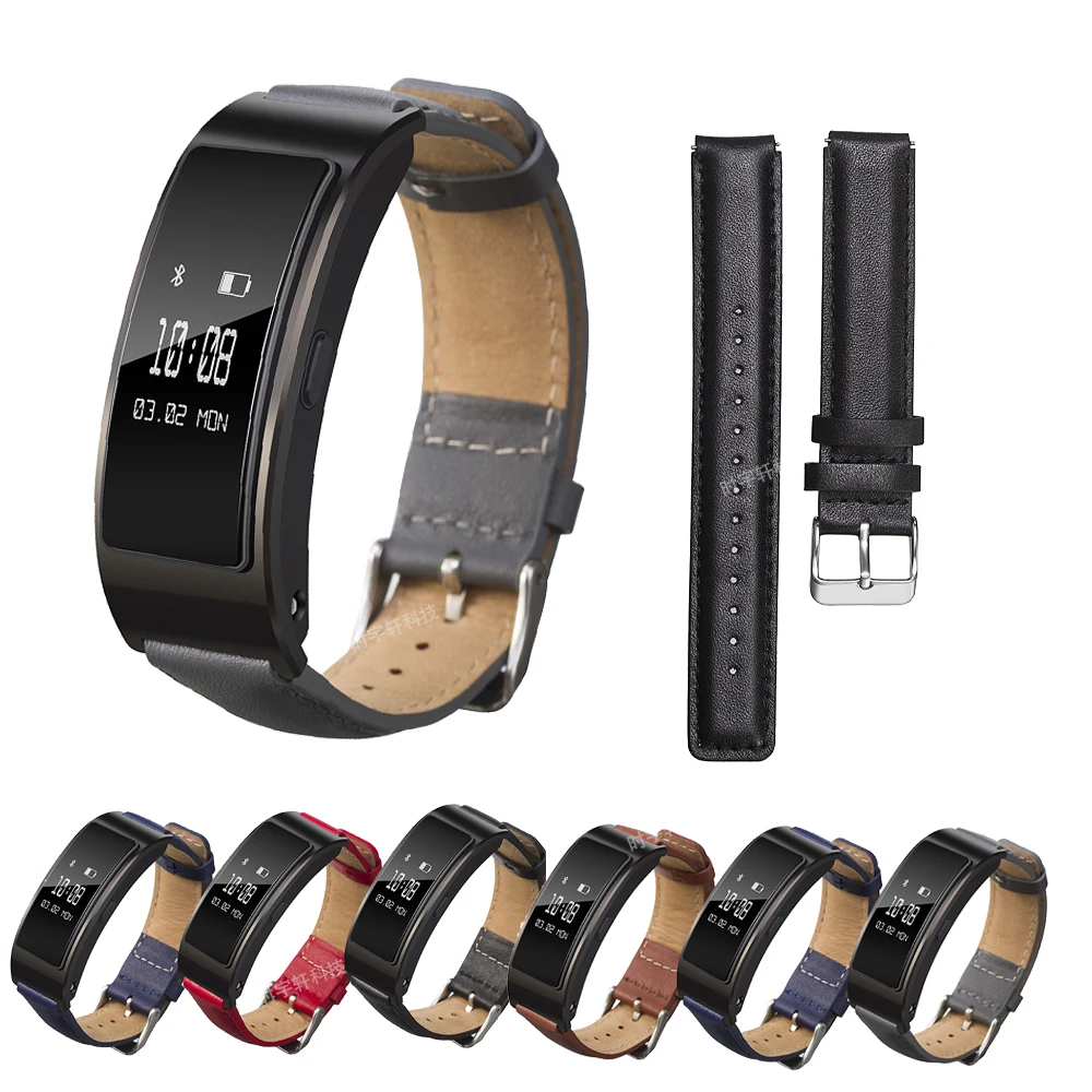 Ремешок из натуральной кожи для Huawei Talkband B6 B3 смарт телефон браслет 16 мм TIMEX TW2T35400