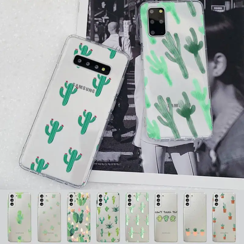 

Plant Cactus Phone Case For Samsung A 10 20 30 50s 70 51 52 71 4g 12 31 21 31 S 20 21 plus Ultra