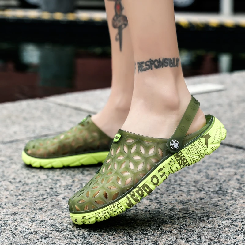 Шлепанцы мужские из ЭВА мягкие сланцы повседневная обувь для воды массажные