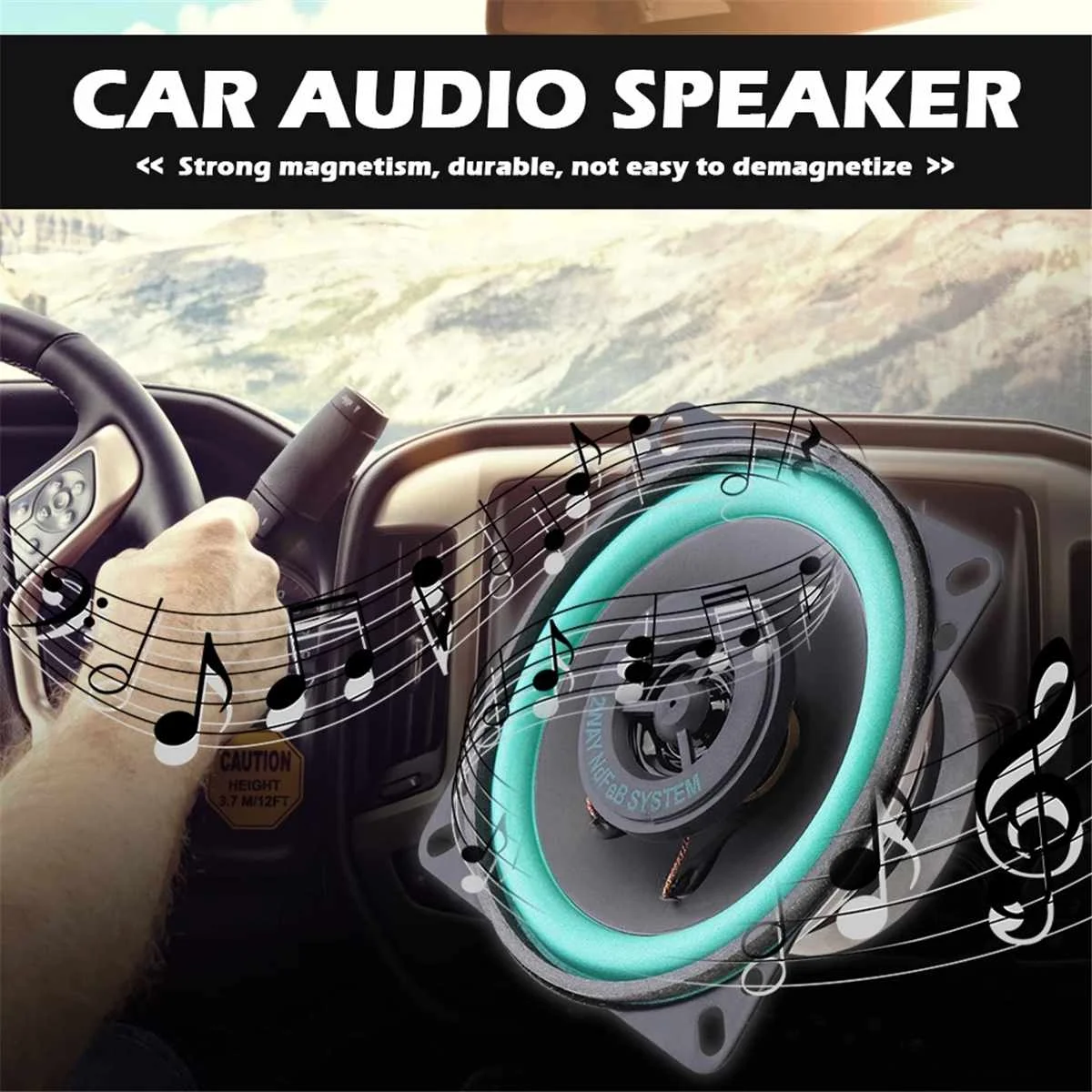 VO502 VO402 2 шт. 4/5 дюймов 100 Вт автомобиля HiFi коаксиальный Динамик универсальный