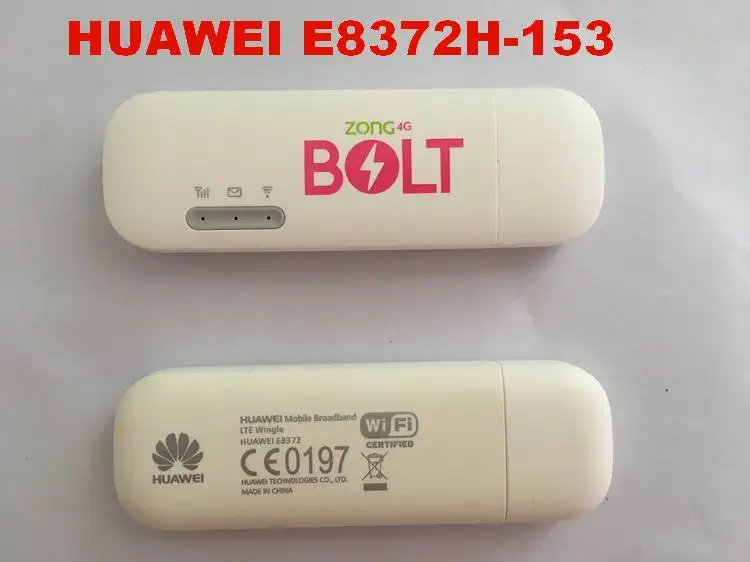 Разблокированный huawei E8372 E8372h-153 E8372h-608 с антенной 2 шт 150 м LTE USB Wingle LTE 4G USB WiFi модем автомобильный wifi PK E3372 - Цвет: e8372h-153
