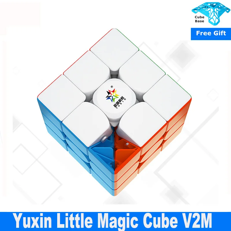 2021 Yuxin Little Magic 3x3 V2 M Магнитный магический куб без наклеек Головоломка Развивающие