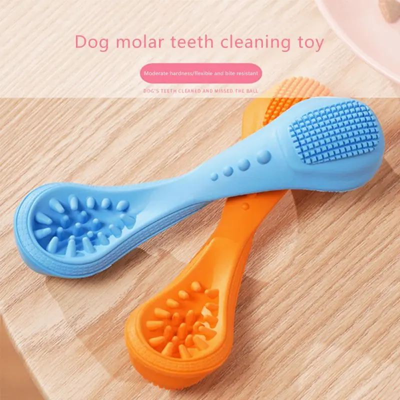 Pet Dog Chew Toys Rubber Bones Teeth Cleaning Toy Doggy Puppy Aggressive Chewers Dental Care Playing Supplies | Дом и сад