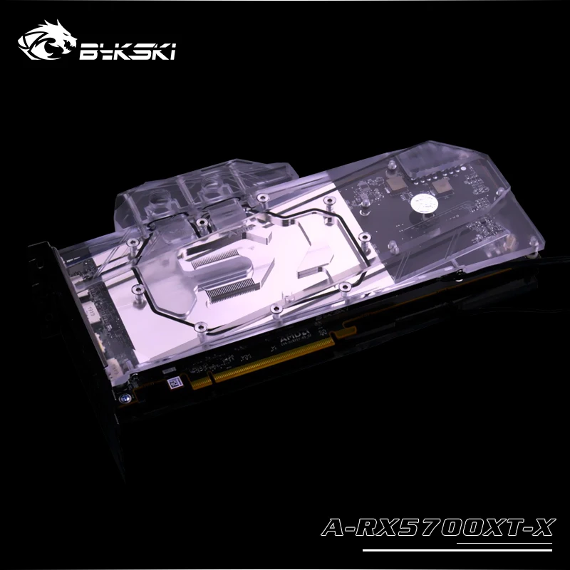 Видеокарта Bykski RX5700XT/5700 с полным покрытием графическая карта AURA SYNC A-RX5700XT-X |