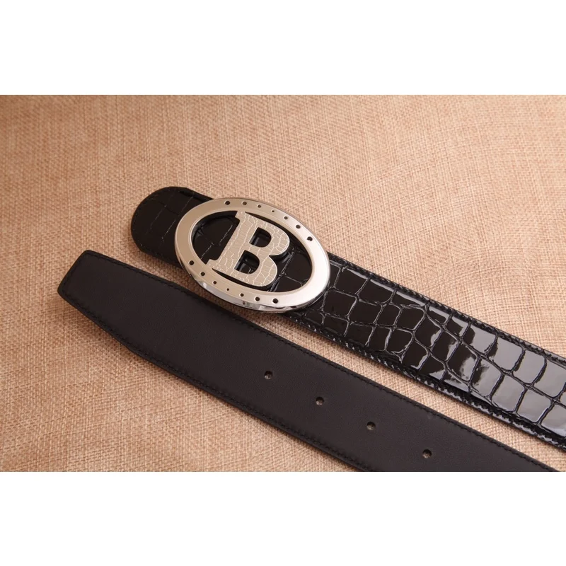 

Men's Luxury Fashion Designer Brand Genuine Leather Crocodile Pattern Stainless Steel Buckle High Quality for Trouser Jeans Gift