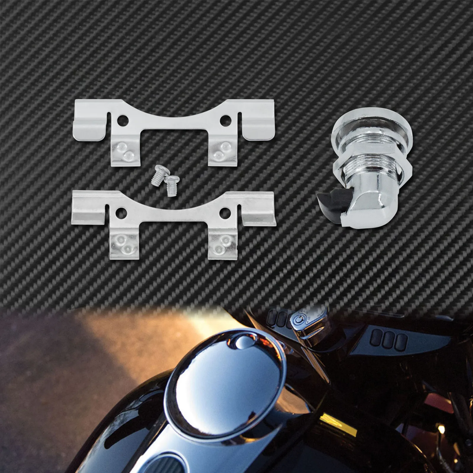 Мотоциклетная нажимная кнопка топливная дверная защелка масляный бак Крышка для